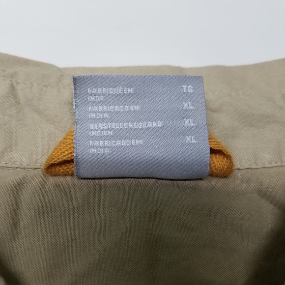 Columbia Khaki Button Down Outdoor Top Shirt XL - Picture 5 of 10